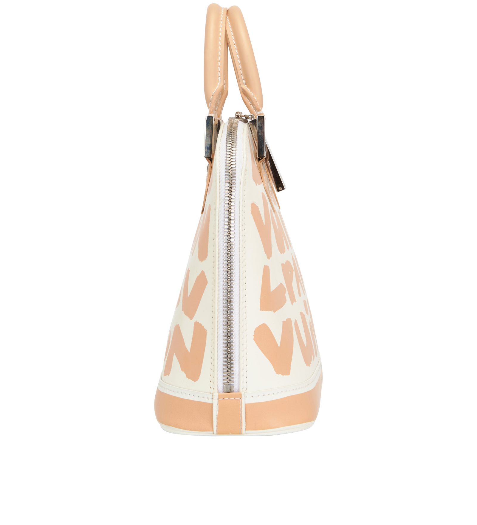 Graffiti Alma MM, &pound;1,500, Handbags, Pink/White, Leather, Side view